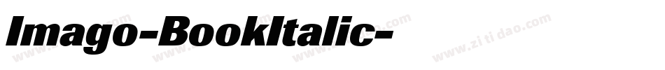 Imago-BookItalic字体转换