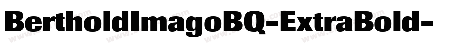 BertholdImagoBQ-ExtraBold字体转换
