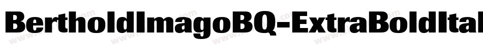 BertholdImagoBQ-ExtraBoldItalic字体转换