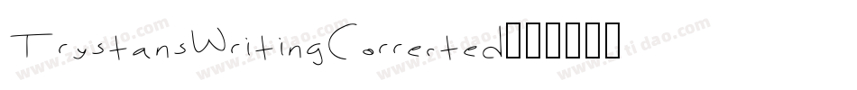 TrystansWritingCorrected字体转换
