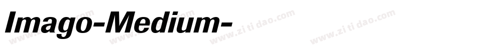 Imago-Medium字体转换