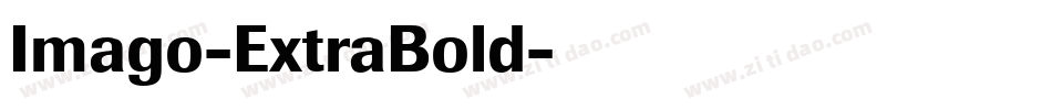 Imago-ExtraBold字体转换