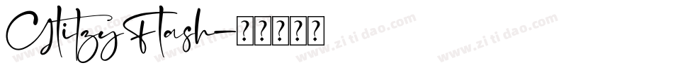 GlitzyFlash字体转换