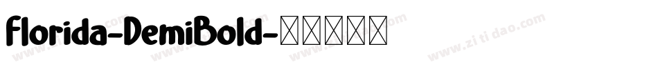 Florida-DemiBold字体转换