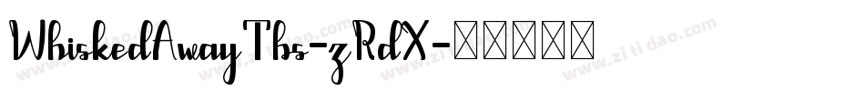 WhiskedAwayTbs-zRdX字体转换