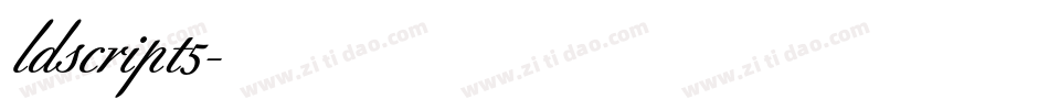 ldscript5字体转换