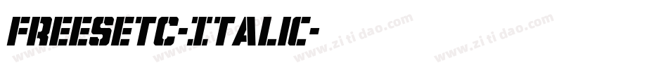 FreeSetC-Italic字体转换