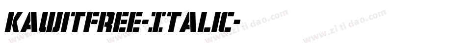KawitFree-Italic字体转换