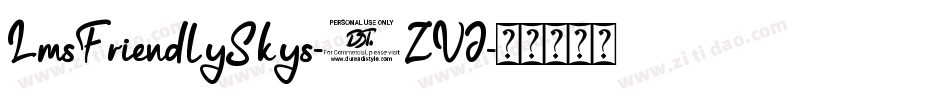 LmsFriendlySkys-8ZVJ字体转换