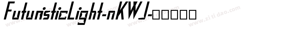 FuturisticLight-nKWJ字体转换