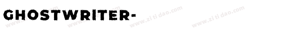 GHOSTWRITER字体转换