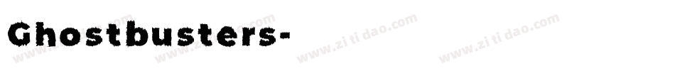 Ghostbusters字体转换