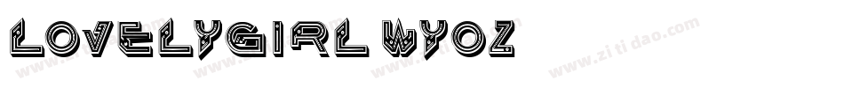 LovelyGirl-Wyoz4字体转换