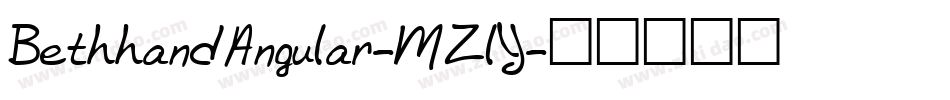 BethhandAngular-MZlY字体转换