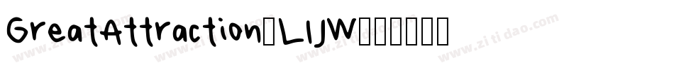 GreatAttraction-L1JW字体转换