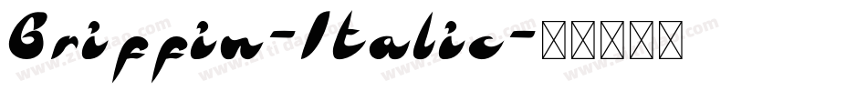 Griffin-Italic字体转换