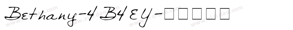 Bethany-4B4EY字体转换