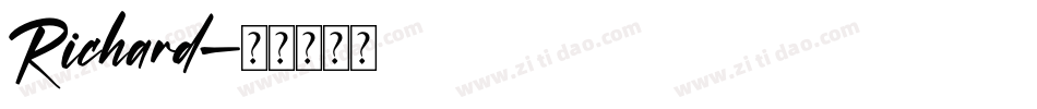 Richard字体转换