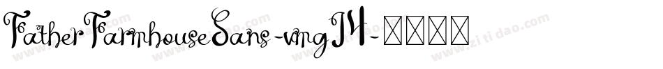 FatherFarmhouseSans-vmgJ4字体转换