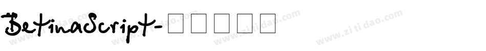 BetinaScript字体转换
