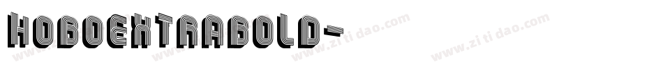 HoboExtraBold字体转换