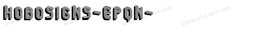 HoboSigns-EPqn字体转换