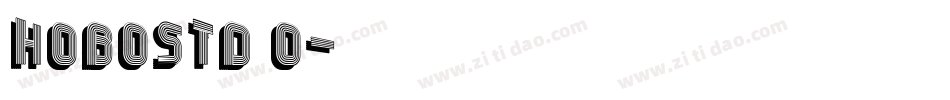 HoboStd_0字体转换