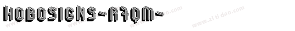 Hobosigns-R7qM字体转换