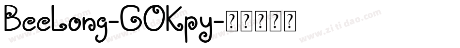 BeeLong-GOKpy字体转换