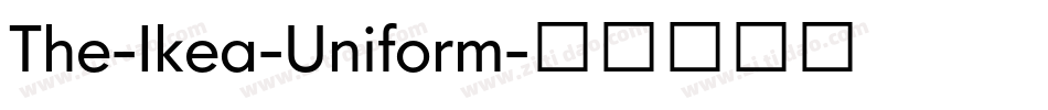 The-Ikea-Uniform字体转换