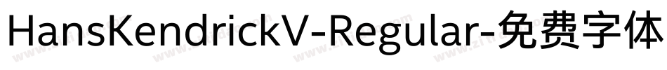 HansKendrickV-Regular字体转换