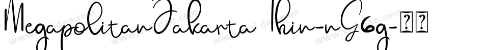 MegapolitanJakartaThin-nG6g字体转换