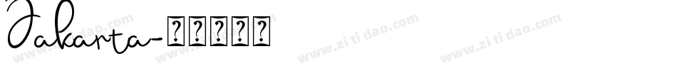 Jakarta字体转换