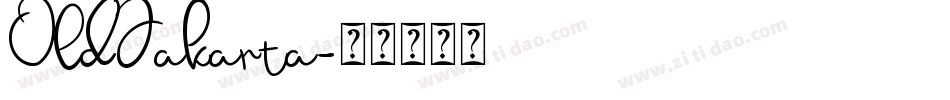 OldJakarta字体转换