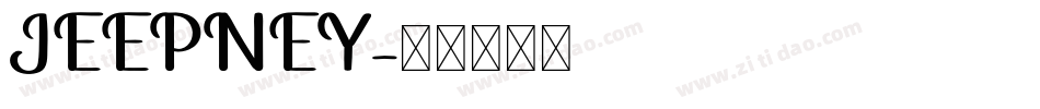 JEEPNEY字体转换