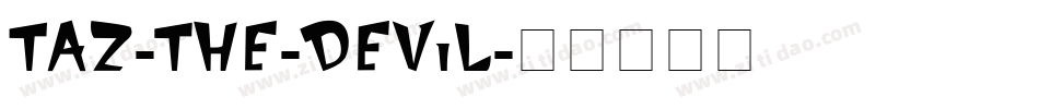 Taz-the-Devil字体转换
