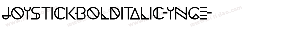 JoystickBoldItalic-ynGe字体转换