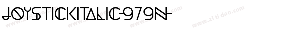 JoystickItalic-979n字体转换