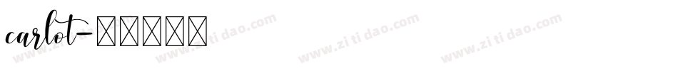 carlot字体转换