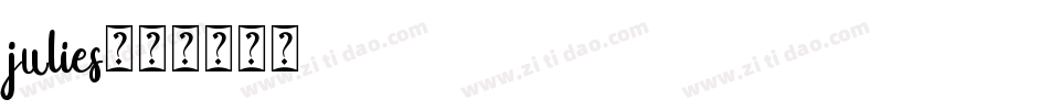 julies字体转换