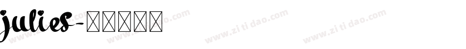 julies字体转换