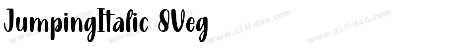 JumpingItalic-8Veg字体转换