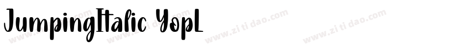 JumpingItalic-YopL字体转换