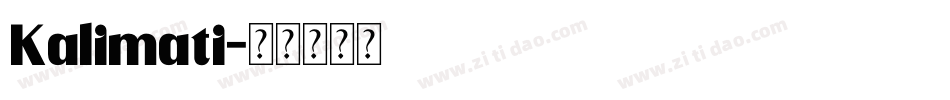 Kalimati字体转换