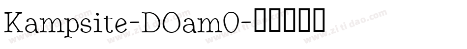 Kampsite-DOam0字体转换