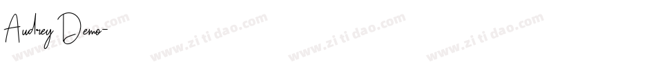 Audrey_Demo字体转换