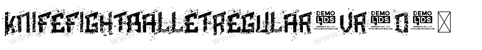 KnifeFightBalletRegular-vr5O字体转换