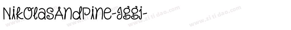 NikolasAndPine-Jggj字体转换