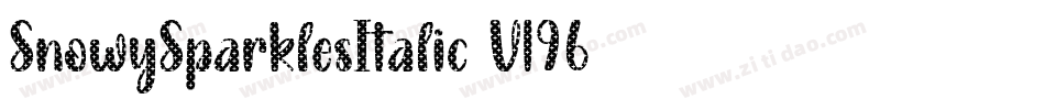 SnowySparklesItalic-V196字体转换