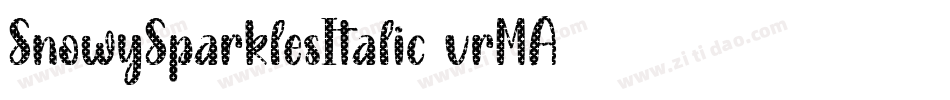SnowySparklesItalic-vrMA字体转换